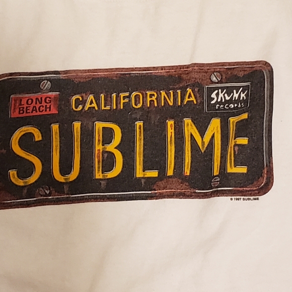 Vintage Sublime T-shirt 1997 1990s - Picture 3 of 4